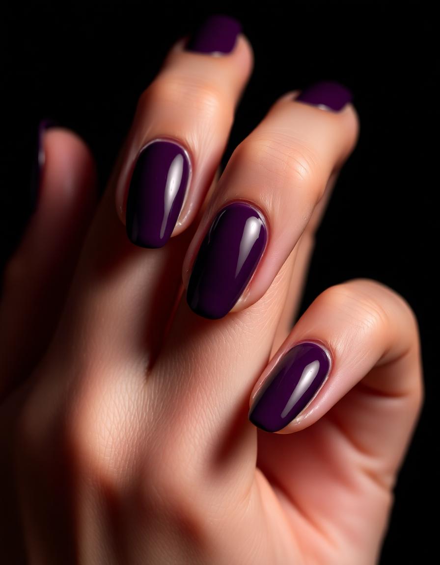 Nagų darbas - Plum gloss